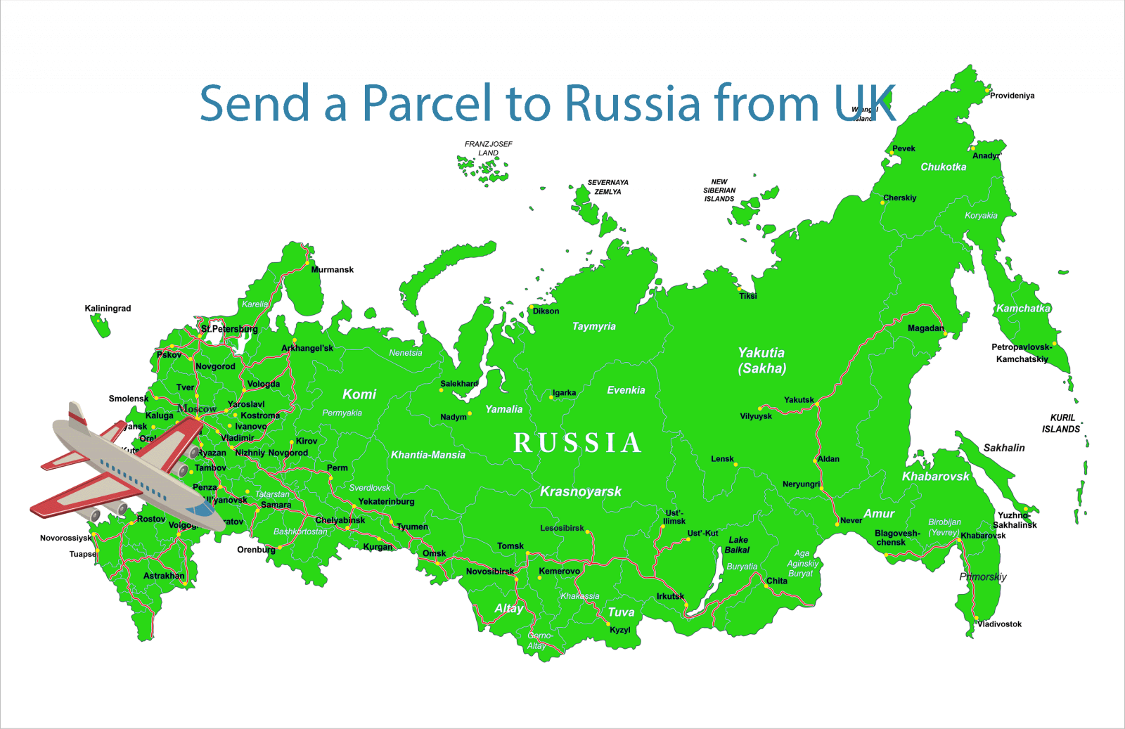 Доставка посылки в Россию из Великобритании